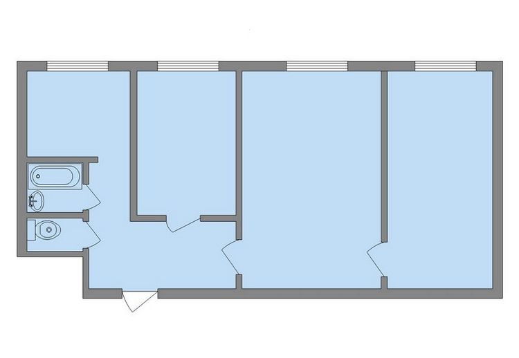 Ідеї ​​планування 3-х кімнатної квартири